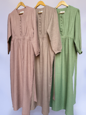 Robe en lin style vintage