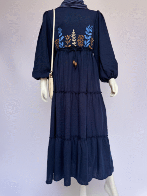 Robe en lin avec broderie