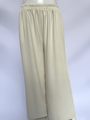 Pantalon en crêpe froissé