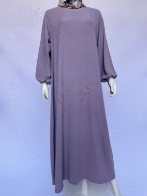 Robe en crêpe froissé