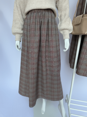 Jupe Carreauté claire